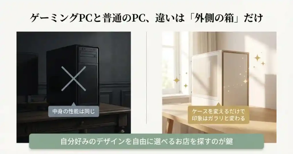 そもそも「おしゃれなゲーミングPC」って何が違うの？